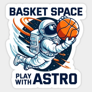 Play with Astro - Basketball Sticker